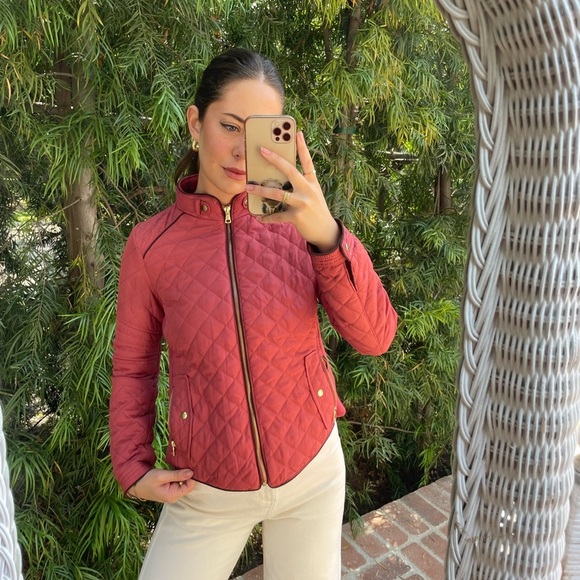 Love tree quilted pink bomber jacket - Picture 3 of 7